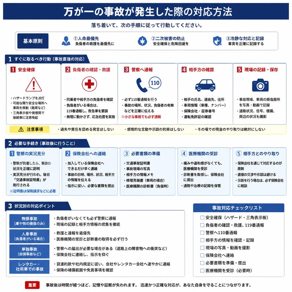 事故時の対応方法